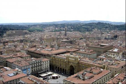 Vista aérea de Florença - Foto: Frankfl (Licença-cc-by-sa-2.0)